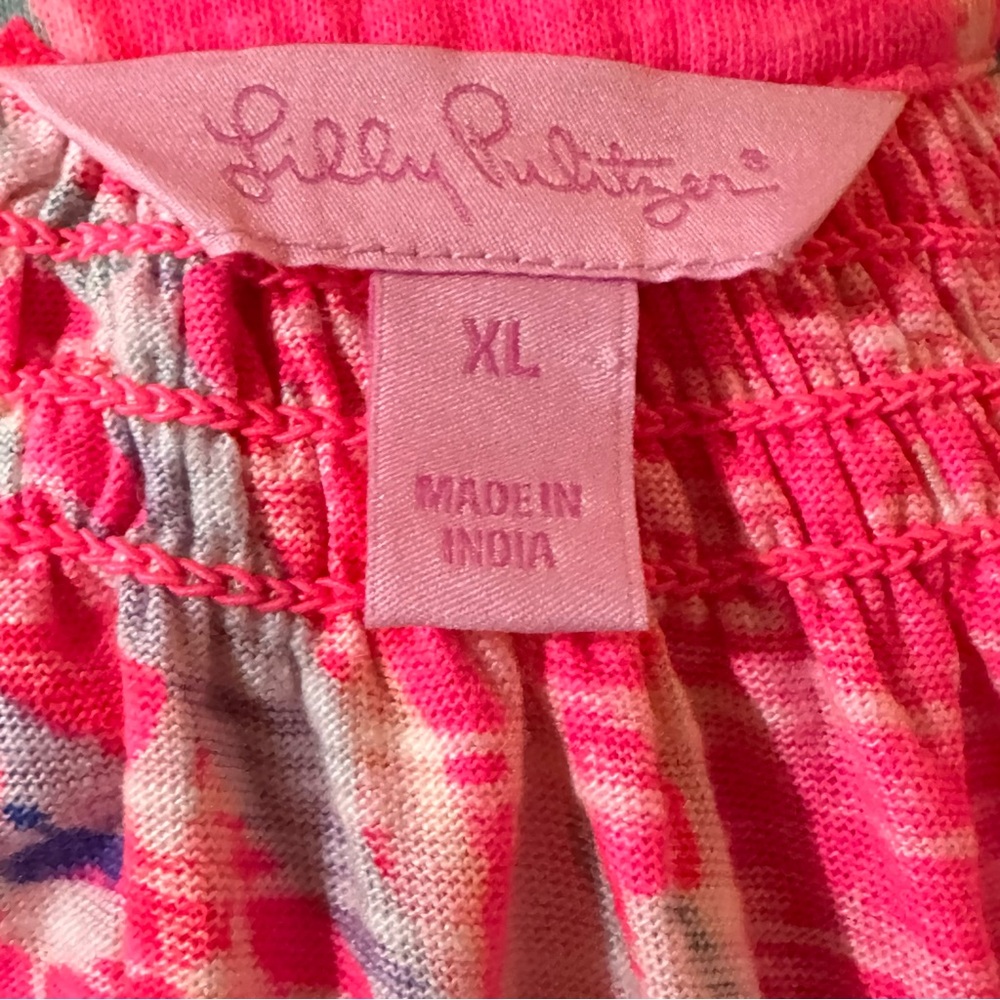 Lilly Pulitzer Hot Pink Multi Floral Sleeveless Midi Dress - Picture 2 of 8
